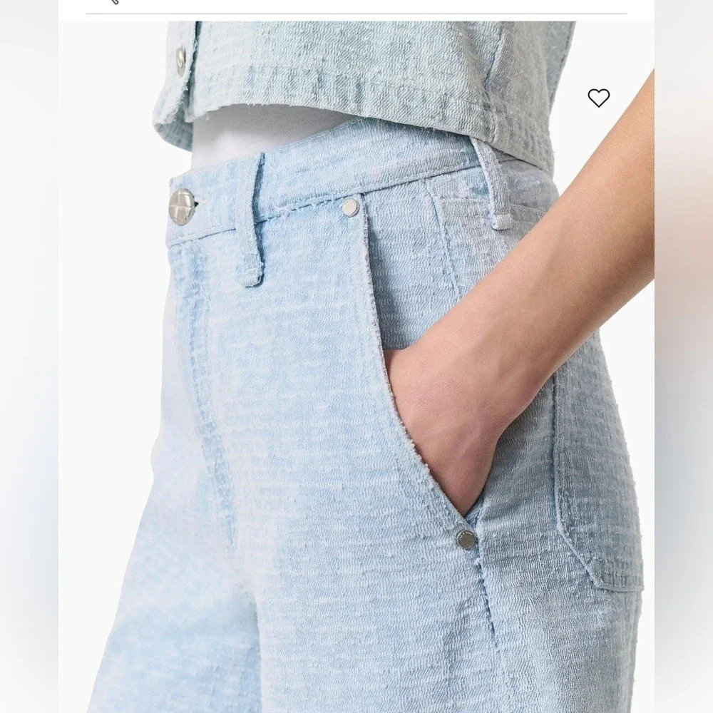 rag & bone The McKenna Tailored Textured Tweed Cotton Shorts Bermuda Size 26 NWT